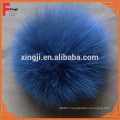 Top quality dyed fox fur pom poms for hat/scarf/garment